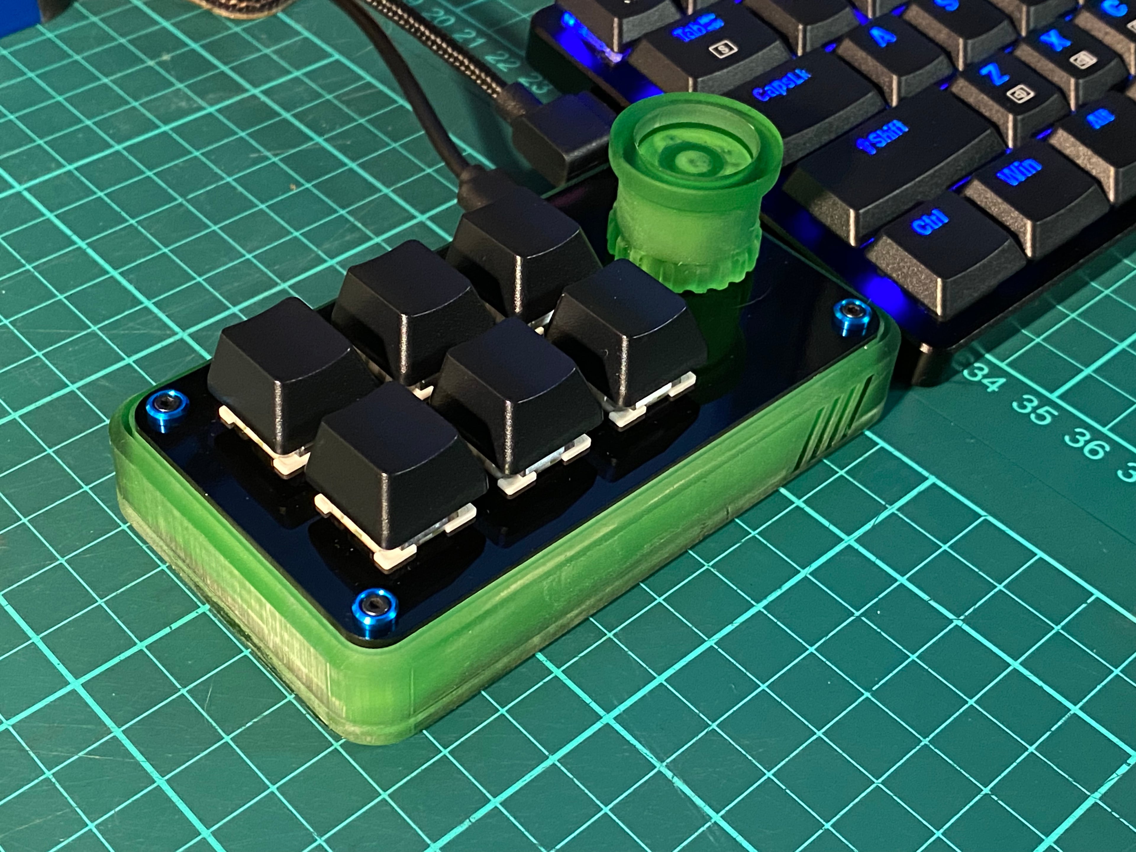 2x6 1knob Macro Pad Case.stl 3d model