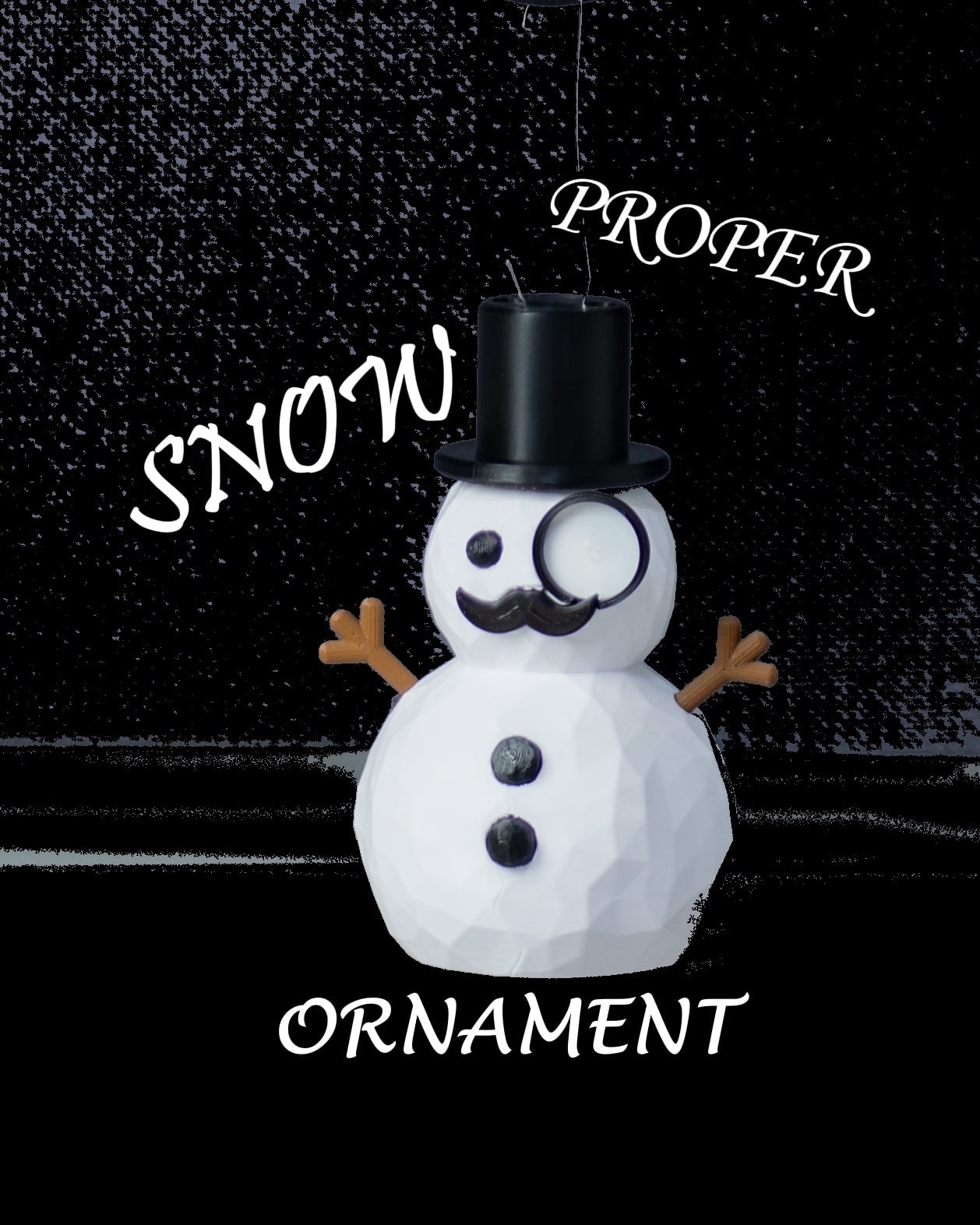 Snowman Ornament - No AMS/MMU required 3d model
