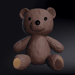 Teddy Bear Toy, Chibi Teddy bear, Funko Style bear 3d model