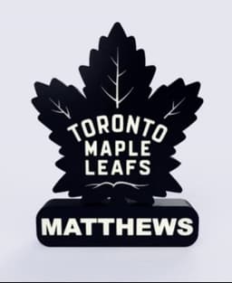 Toronto Maple Leafs Sign - LED Strip Compatible 3d model