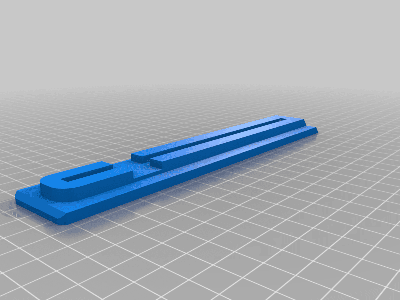 Paddleboard fin, separated for printing 3d model