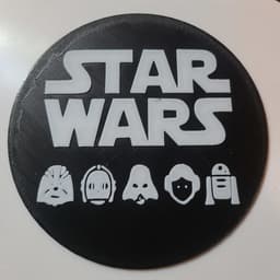 Star wars logo 3d model