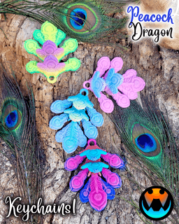 Peacock Dragon 3d model