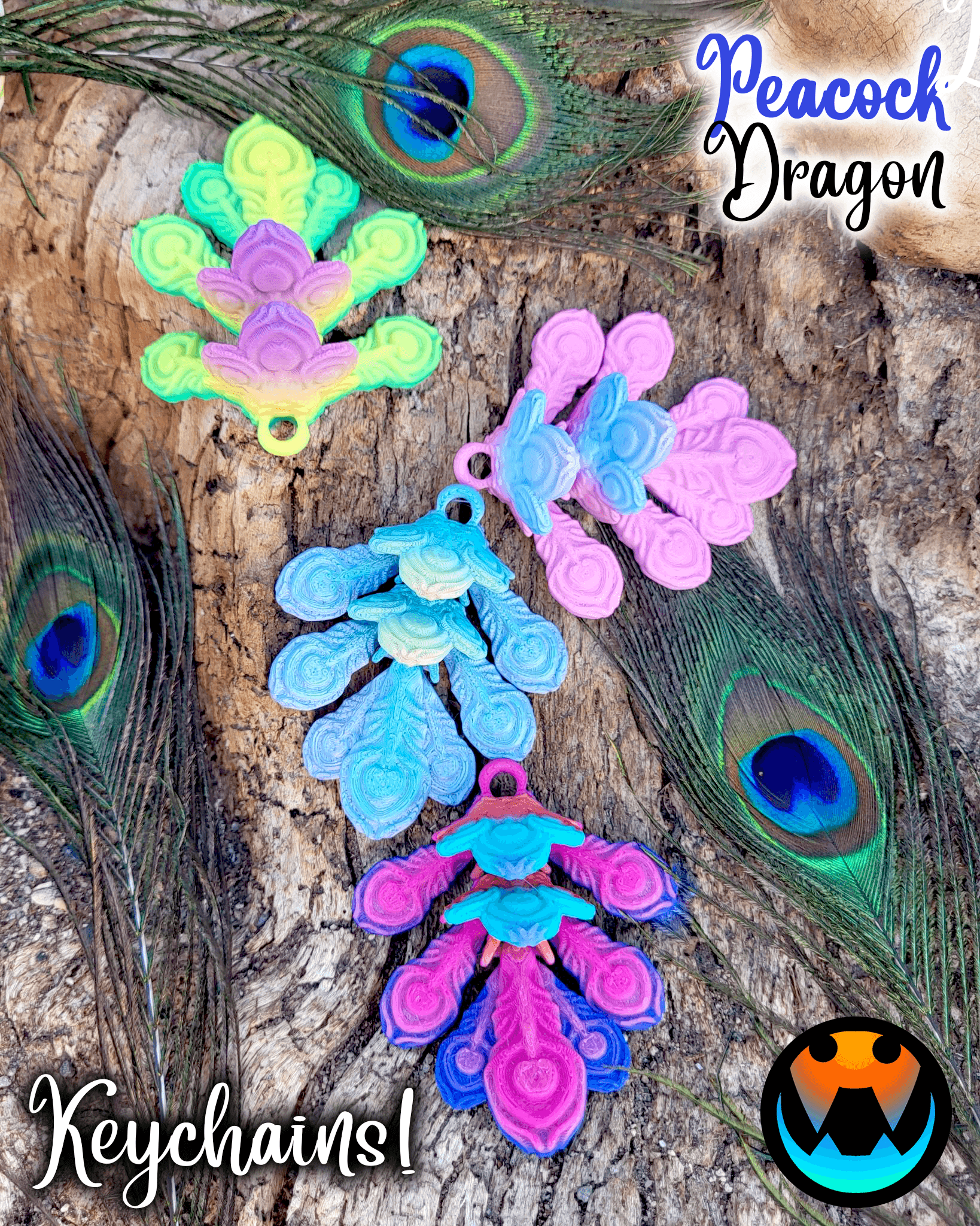 Peacock Dragon 3d model