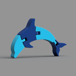 Articulated Dolphin 3d model
