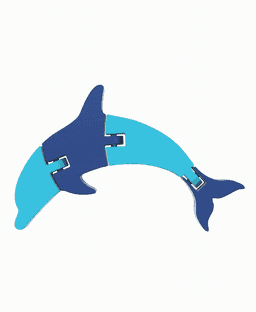 Articulated Dolphin 3d model