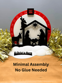 Nativity Countdown to Christmas Decor Holiday Nativity Home Decor NO AMS Needed 3d model