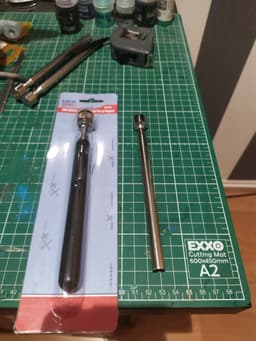 Magnetic and telescopic dnd combat raiser 3d model
