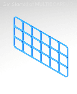 12x6 MU (6x3 LU) - MultiBoard Square Plate 3d model