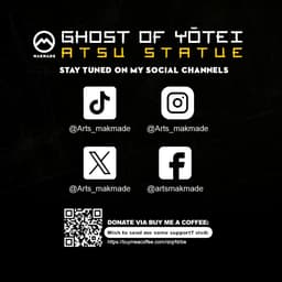 Ghost of Yotei Atsu Statue 3d model