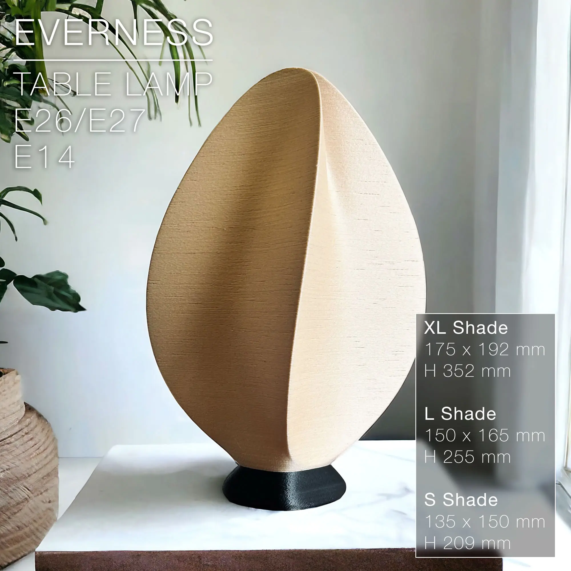 EVERNESS | Table lamp E27 & E26 & E14 3d model