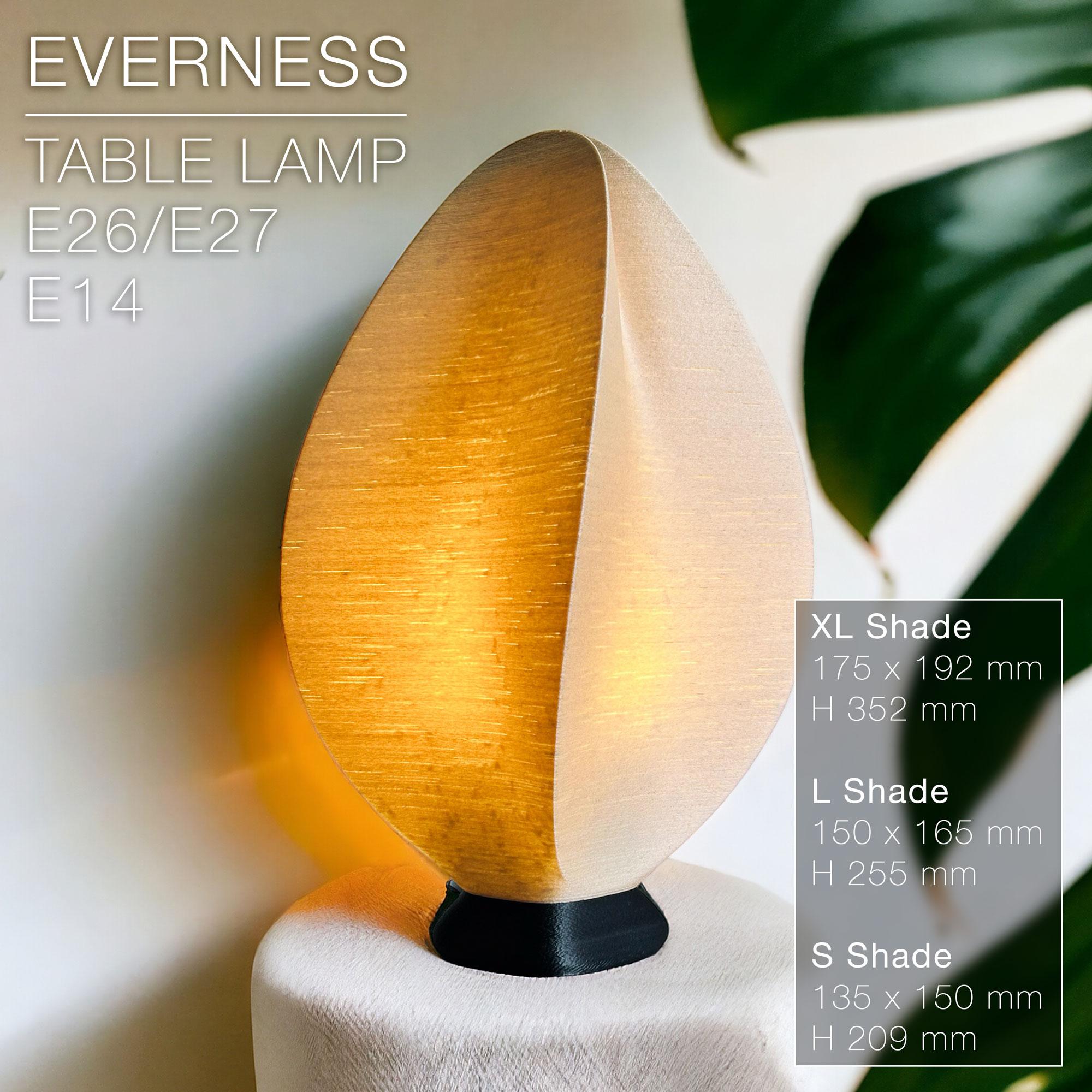 EVERNESS  |  Table lamp E27 & E26 & E14 3d model