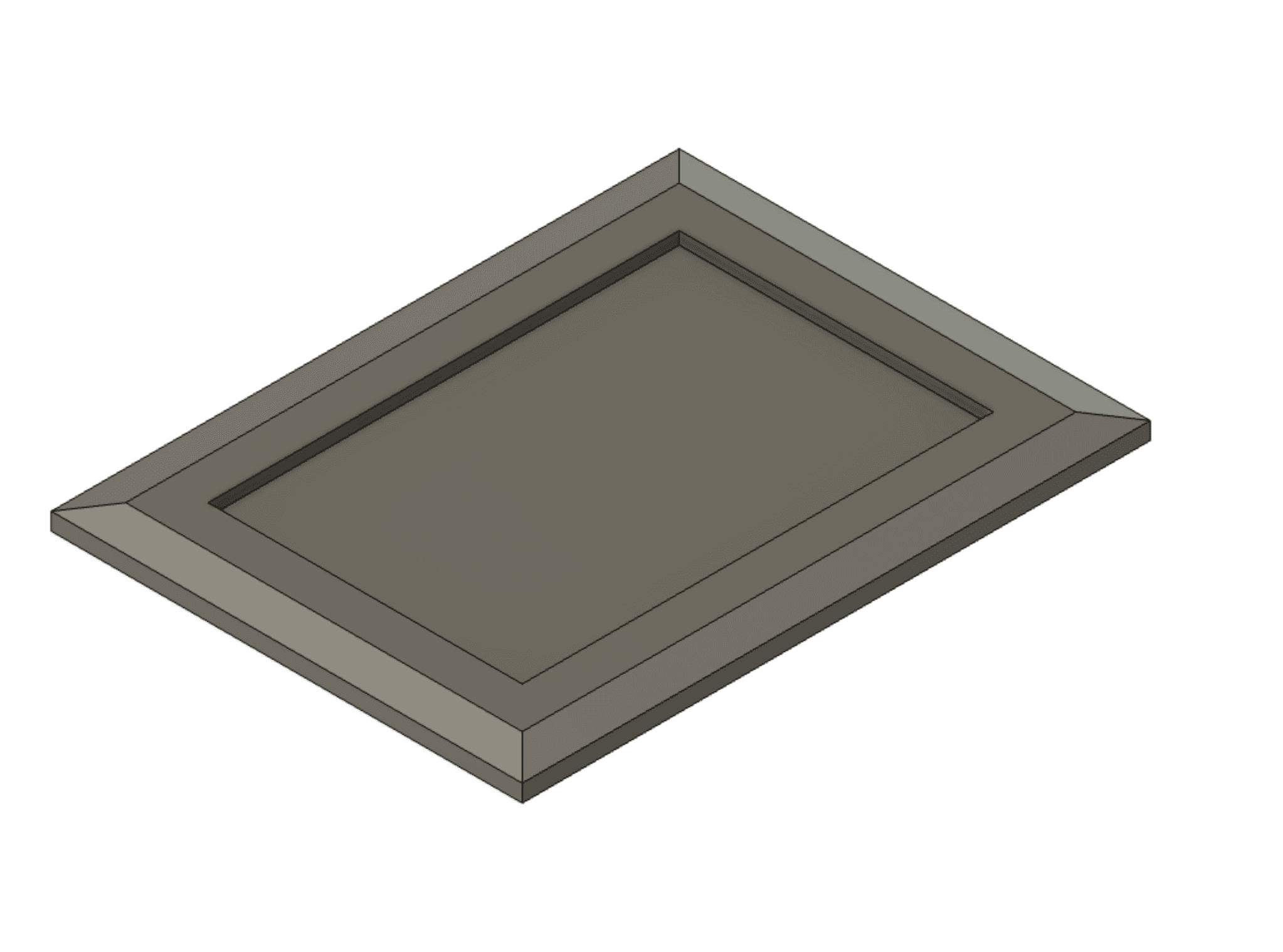 5x7 Picture Frame Template.stl 3d model