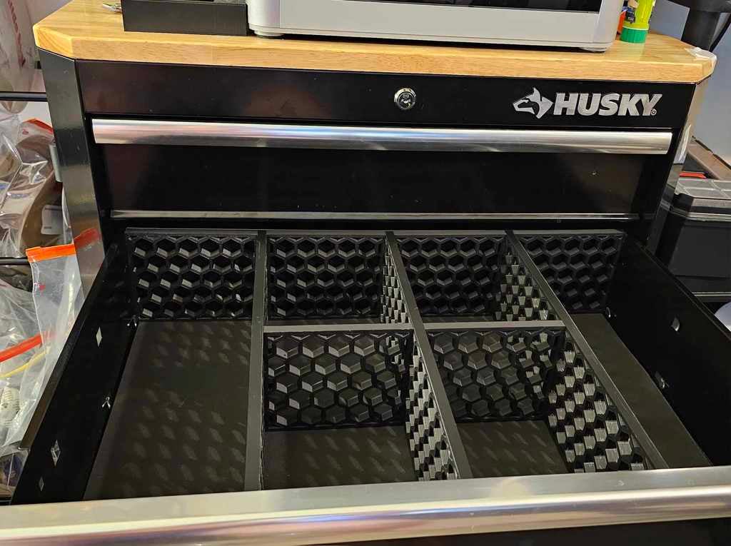 Husky Tool Drawer Divider 3d model