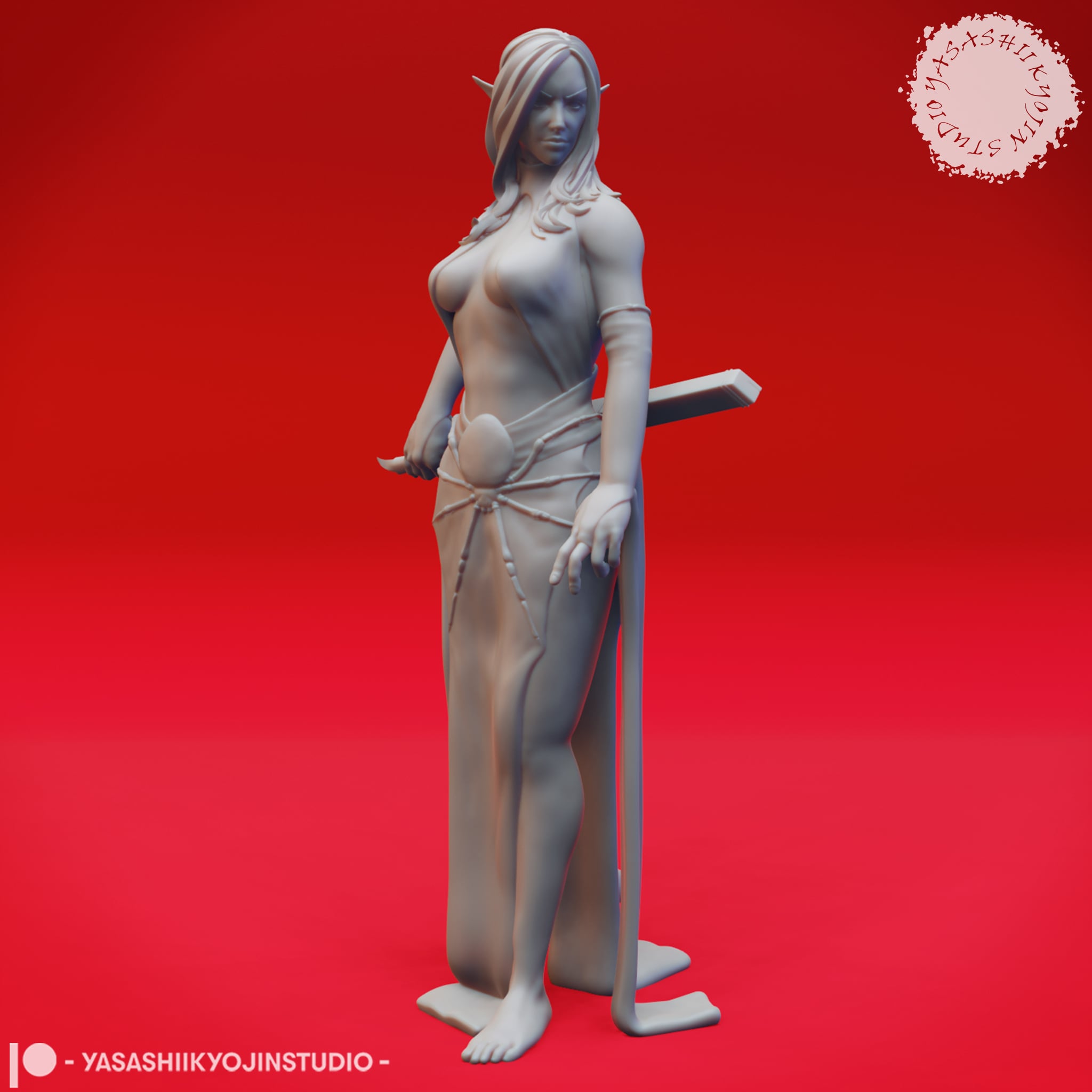 Eclipse of Drow - Tabletop Miniatures (Pre-Supported) 3d model