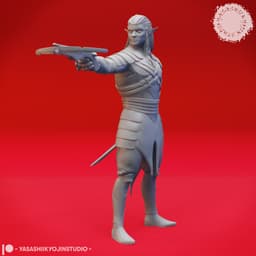 Eclipse of Drow - Tabletop Miniatures (Pre-Supported) 3d model