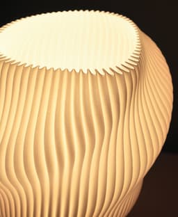 Dollop Lamp: Wavy Desk Lamp, Contemporary Table Lamp 3d model
