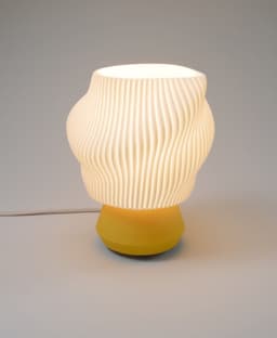 Dollop Lamp: Wavy Desk Lamp, Contemporary Table Lamp 3d model