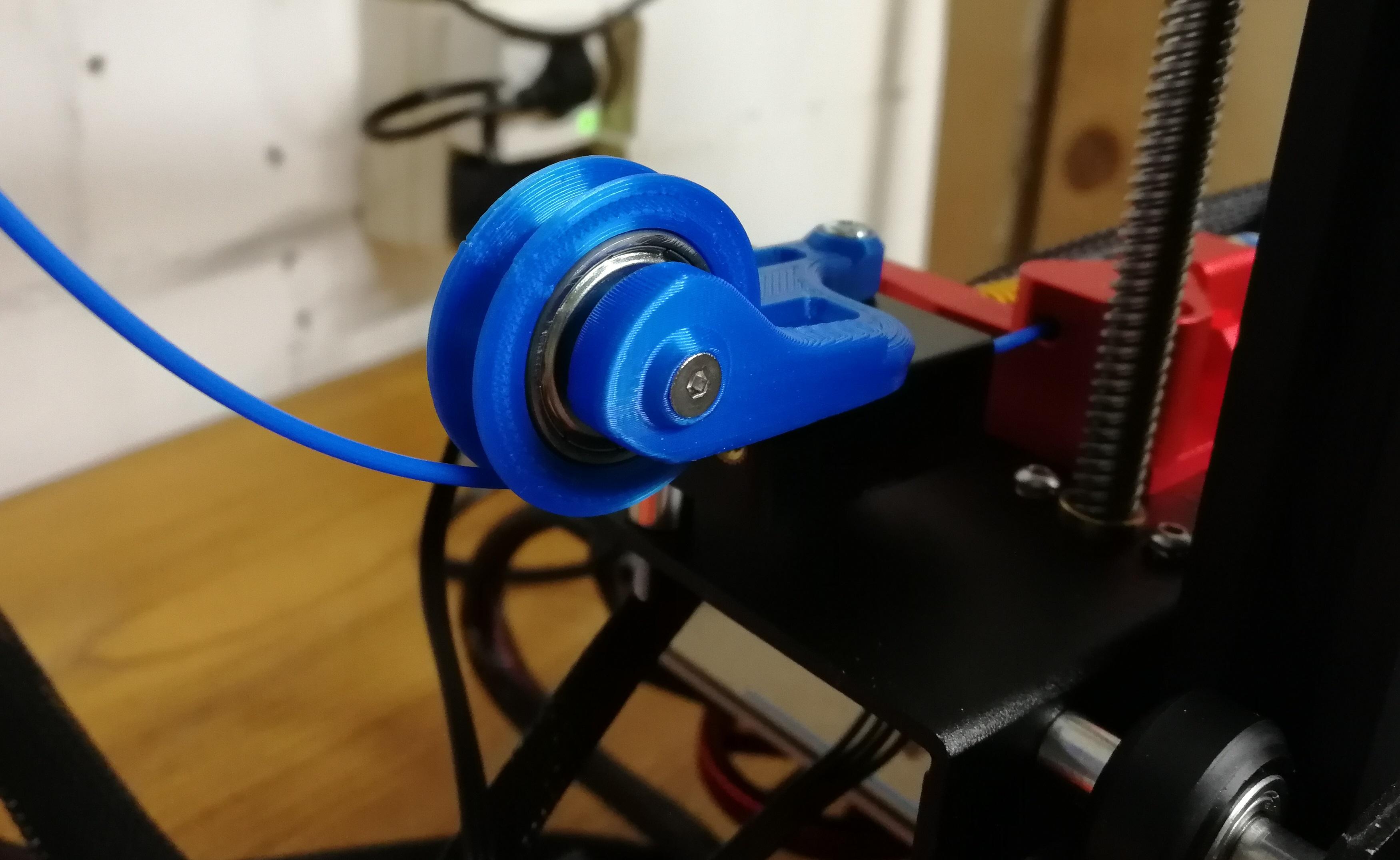 Filament Guide Roller for Elegoo Neptune 2 - Fits also perfect on an Elegoo Neptune 2S! Thanks for this nice add on! - 3d model