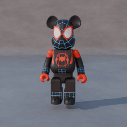 Bearbrick - Into the Spider-Verse Miles Morales 3d model