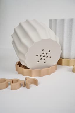TWINIA V2 - minimalist planter with propagation tube holder.3mf 3d model