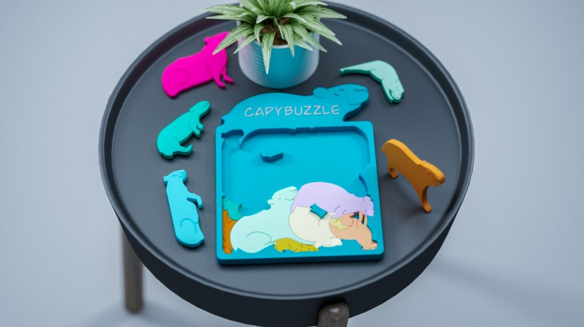CapyBuzzle – The Ultimate Capybara Puzzle! 3d model