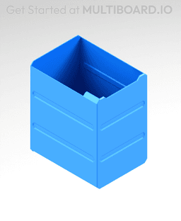 2x3x2.5 LU - MultiBin Simple Drawer 3d model