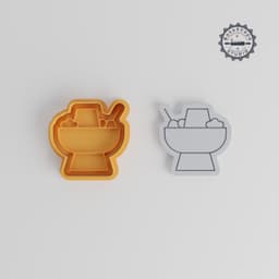 Hot Pot Shape Cutter & Stamp Set, Includes Small, Medium, Large Sizes, Perfect for Cookies, Fondant, 6-Piece Collection PRODUCT_4489 3d model