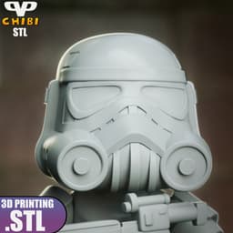 Stormtrooper Chibi STL for 3D Printing ChibiSTL 3DXM 3d model