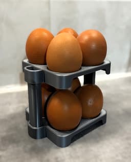 Minimalist Modular Kitchen Egg Rack 3d model