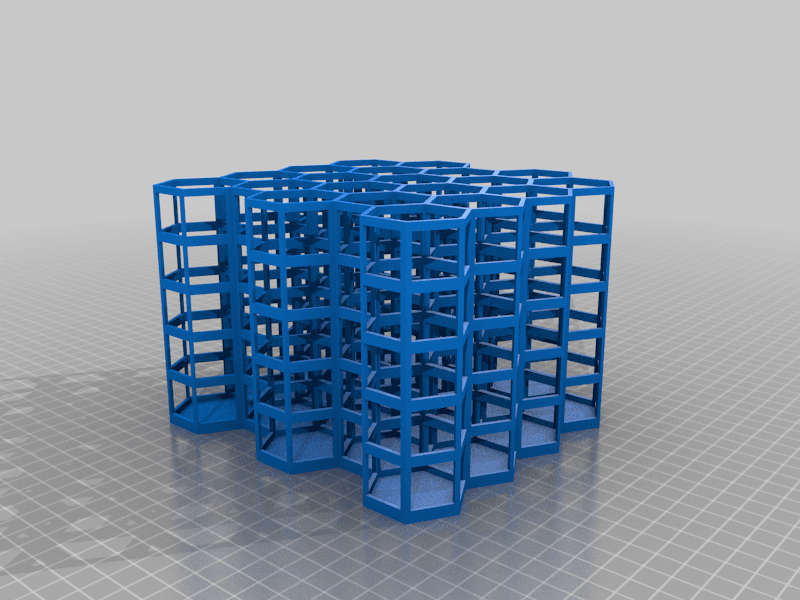 Drawer Cable Storage Hive - Punched 3d model