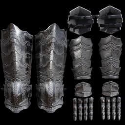 BLAIDD ARM & LEG PLATE ARMOR COSPLAY LIFESIZE – ELDEN RING FAN ART STL 3d model