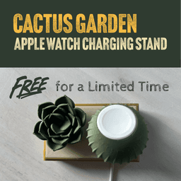 Succulent Garden Apple Watch Charging Stand 3d model