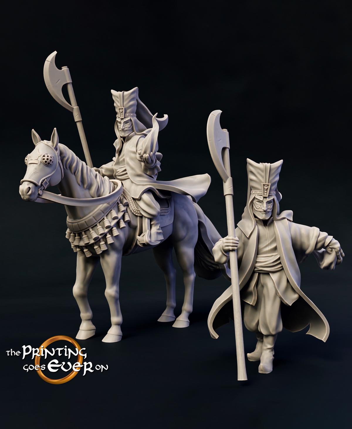 Dark Sorcerer - On Foot and Mounted 3d model