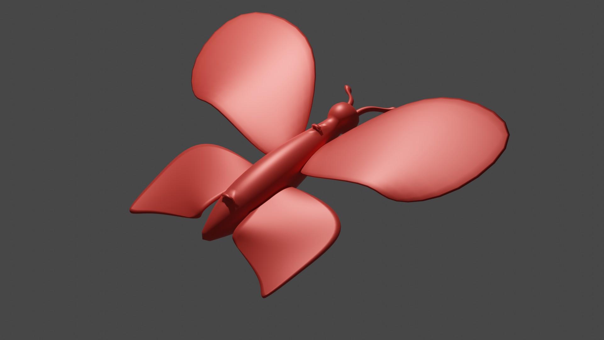 Butterfly for decoration 3d model