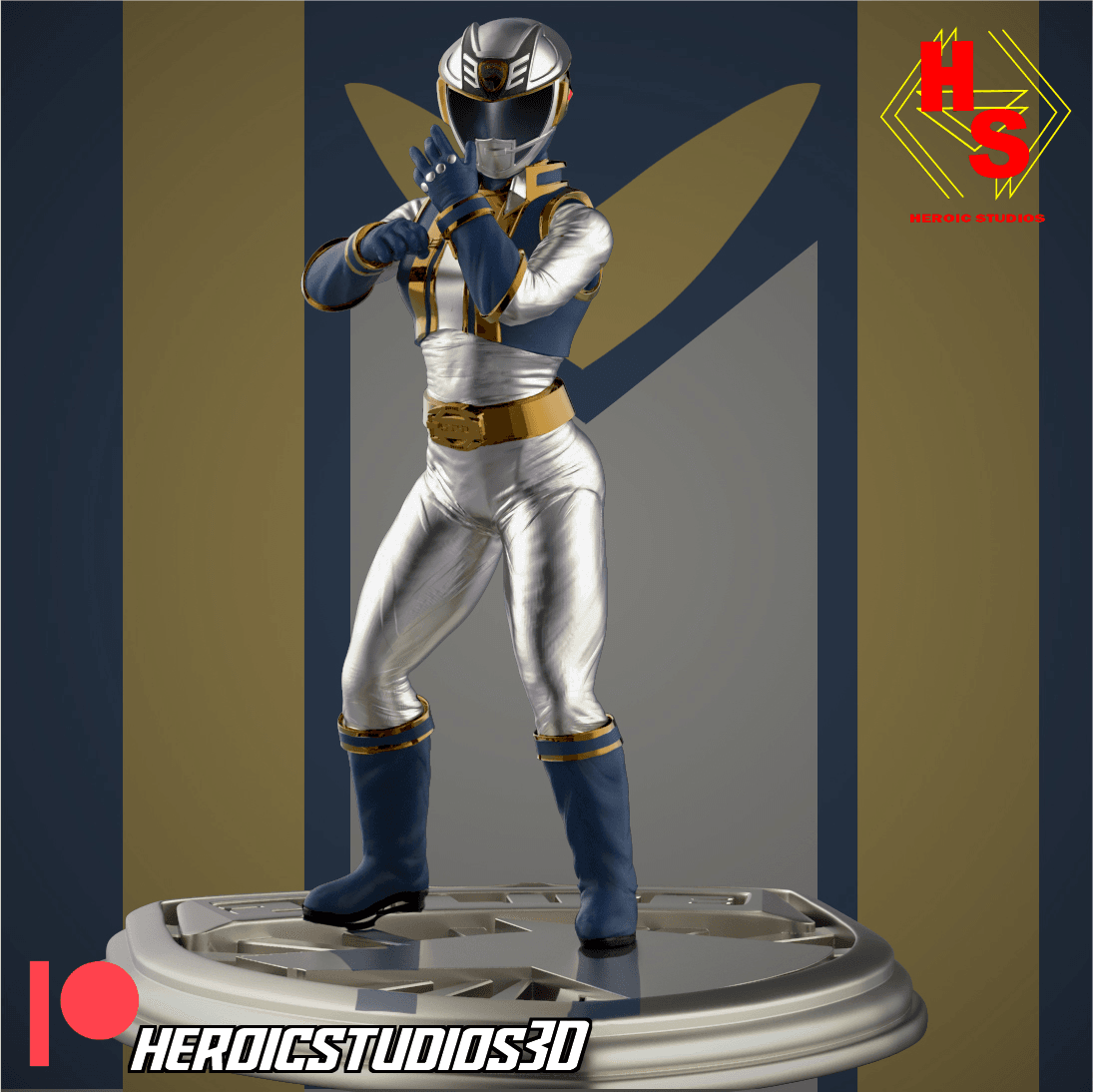 Nova Ranger Statue 3d model