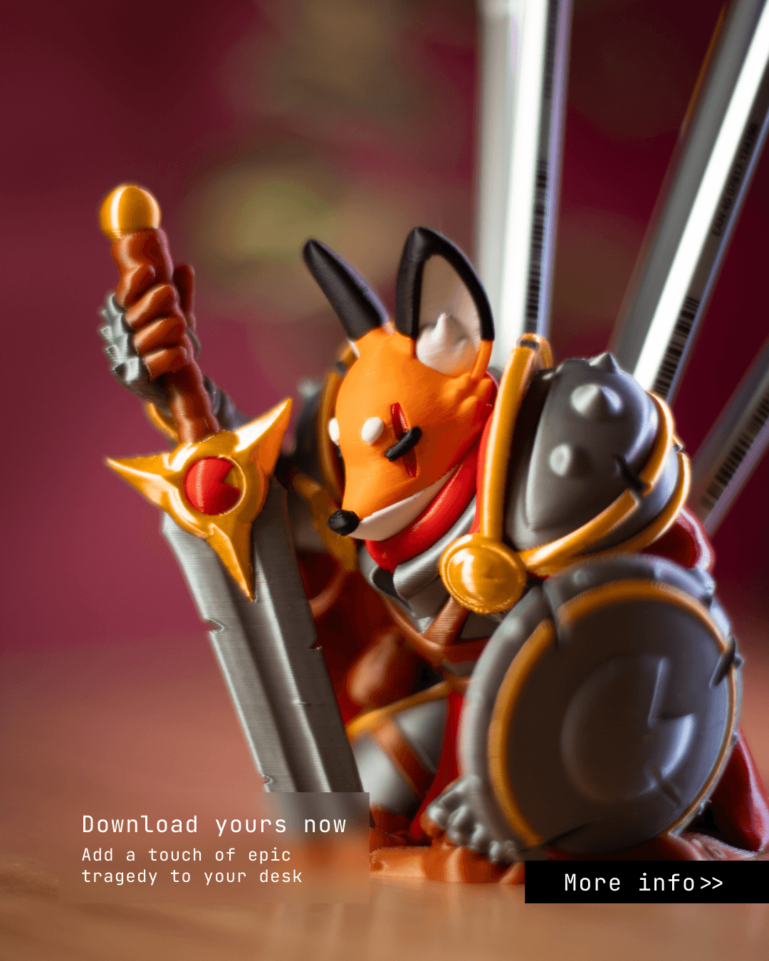Fallen Hero 3d model