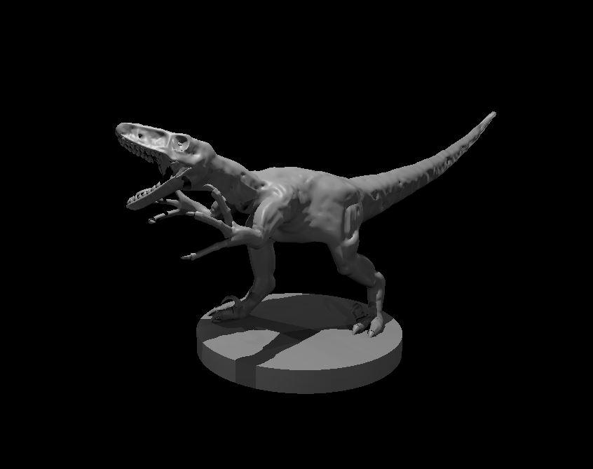 Zombie Deinonychus - Zombie Deinonychus - 3d model render - D&D - 3d model