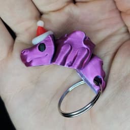 Mini Christmas Dragon Keychain 3d model