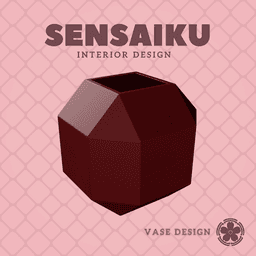67. Cube 67 Custom Vase Design - Ikebana Home Decoration 3d model