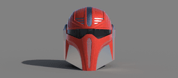 The Commando: Custom made Mandalorian Helmet STL File (3D Print File) 3d model