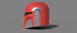 The Commando: Custom made Mandalorian Helmet STL File (3D Print File) 3d model