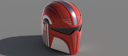 The Commando: Custom made Mandalorian Helmet STL File (3D Print File) 3d model
