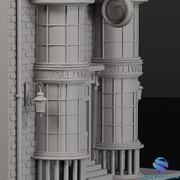Magic Wand Shop Bookend Split - Commercial License 3d model