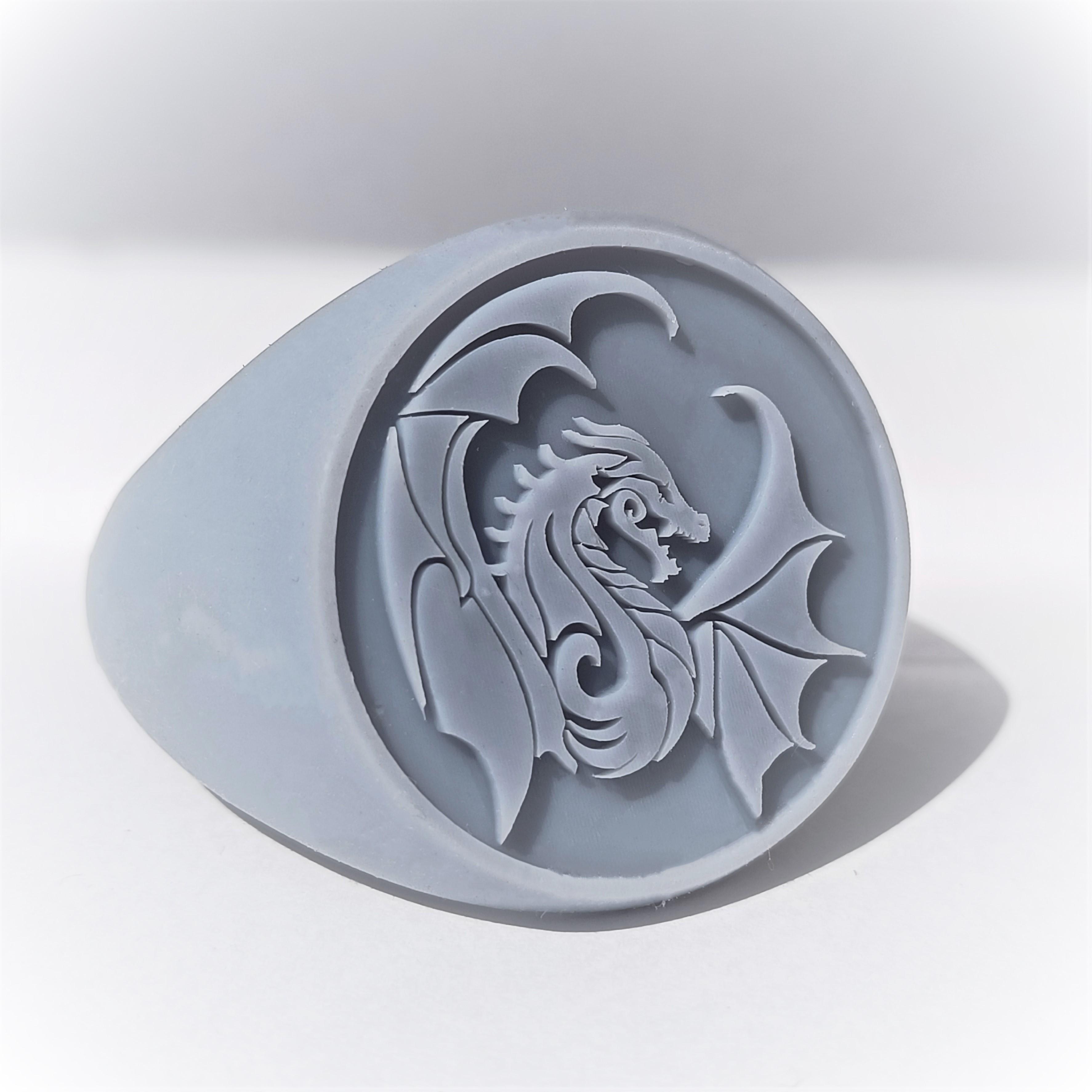 Dragon Ring V2 (3D Print Model) 3d model