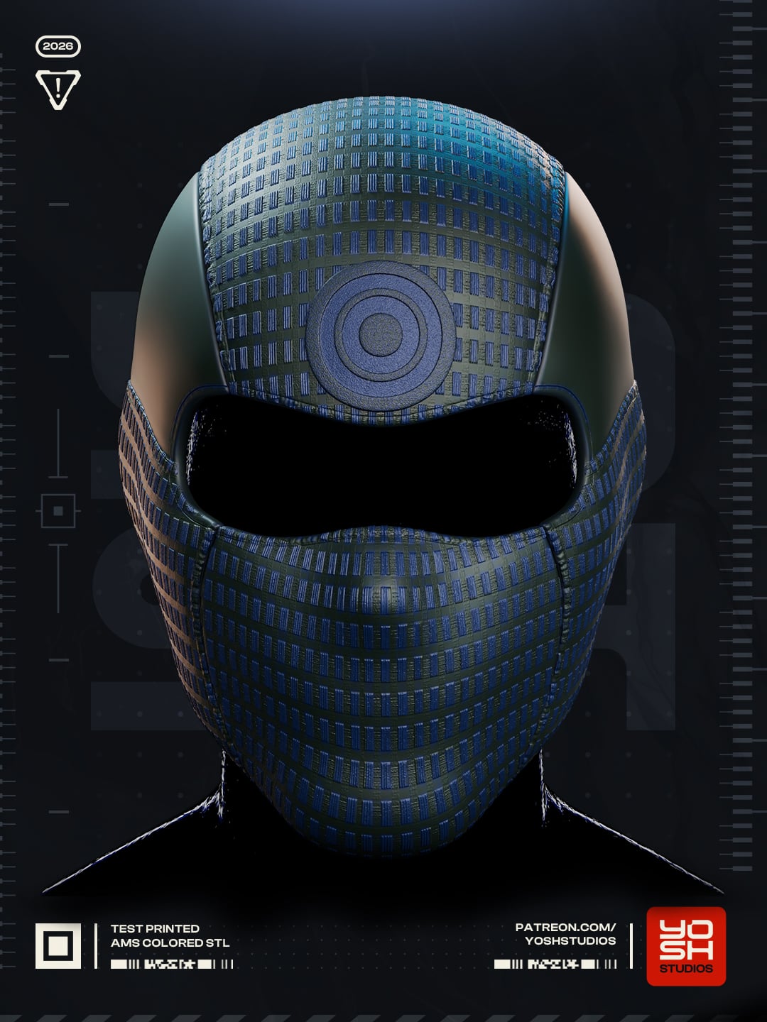 Bullseye's Mask 3d 3D Printer STL 3d model