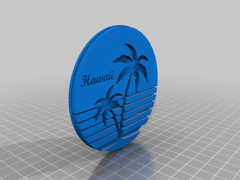 Sunset Hawaii Paint Project or Rainbow Filament 3d model