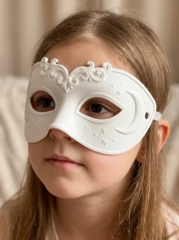 Celestial Midnight Masquerade Mask - Moon & Stars Venetian Cosplay 3D Print 3d model