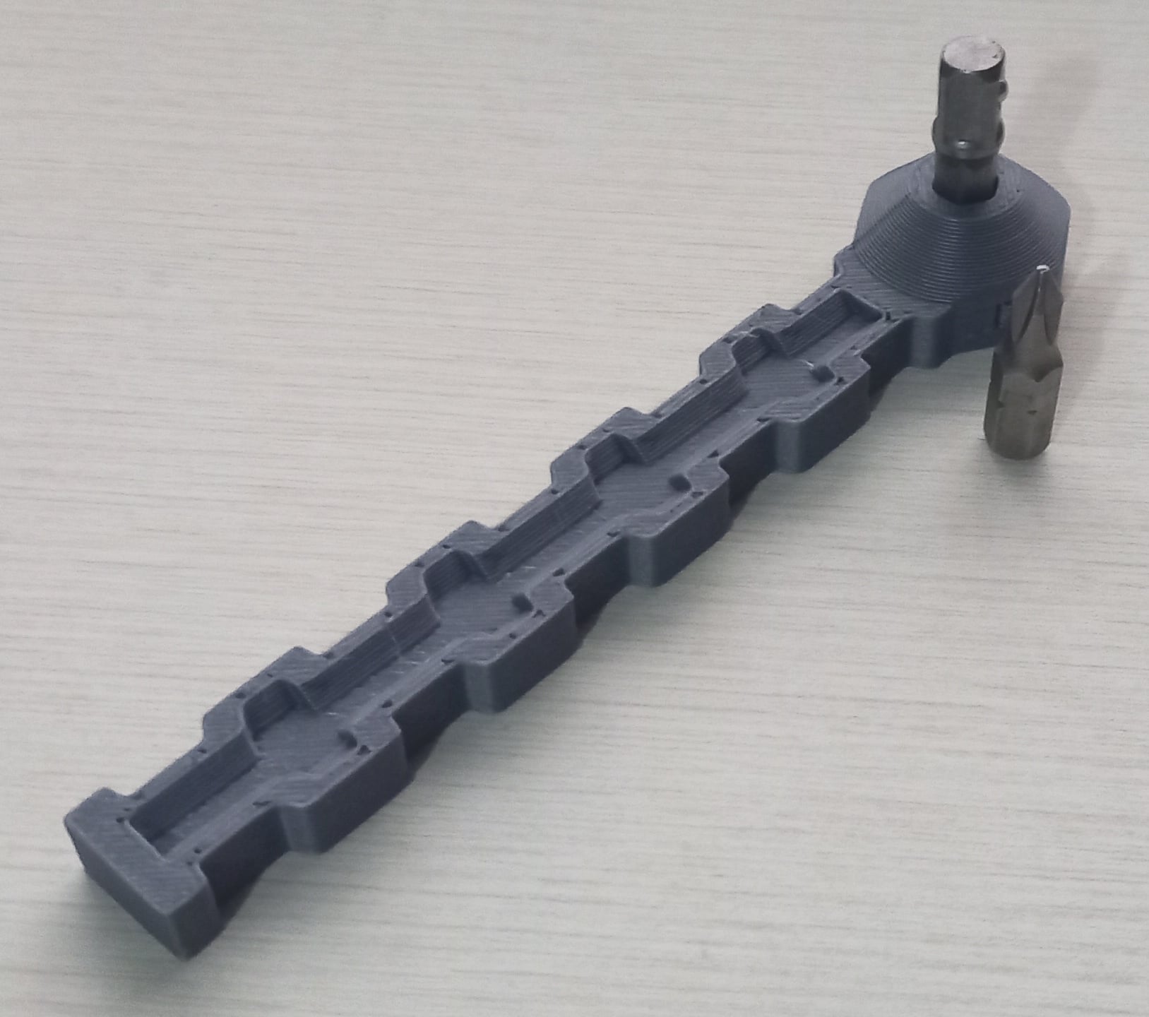 Low-Profile MiniBit Wrench for confined spaces - car blend door etc. 3d model