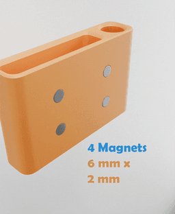 Pen & Notes Fridge Magnet 3d model